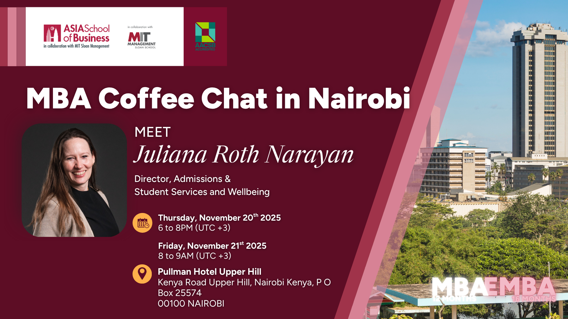 Jules Rott MBA Coffee Chat with Juliana Roth